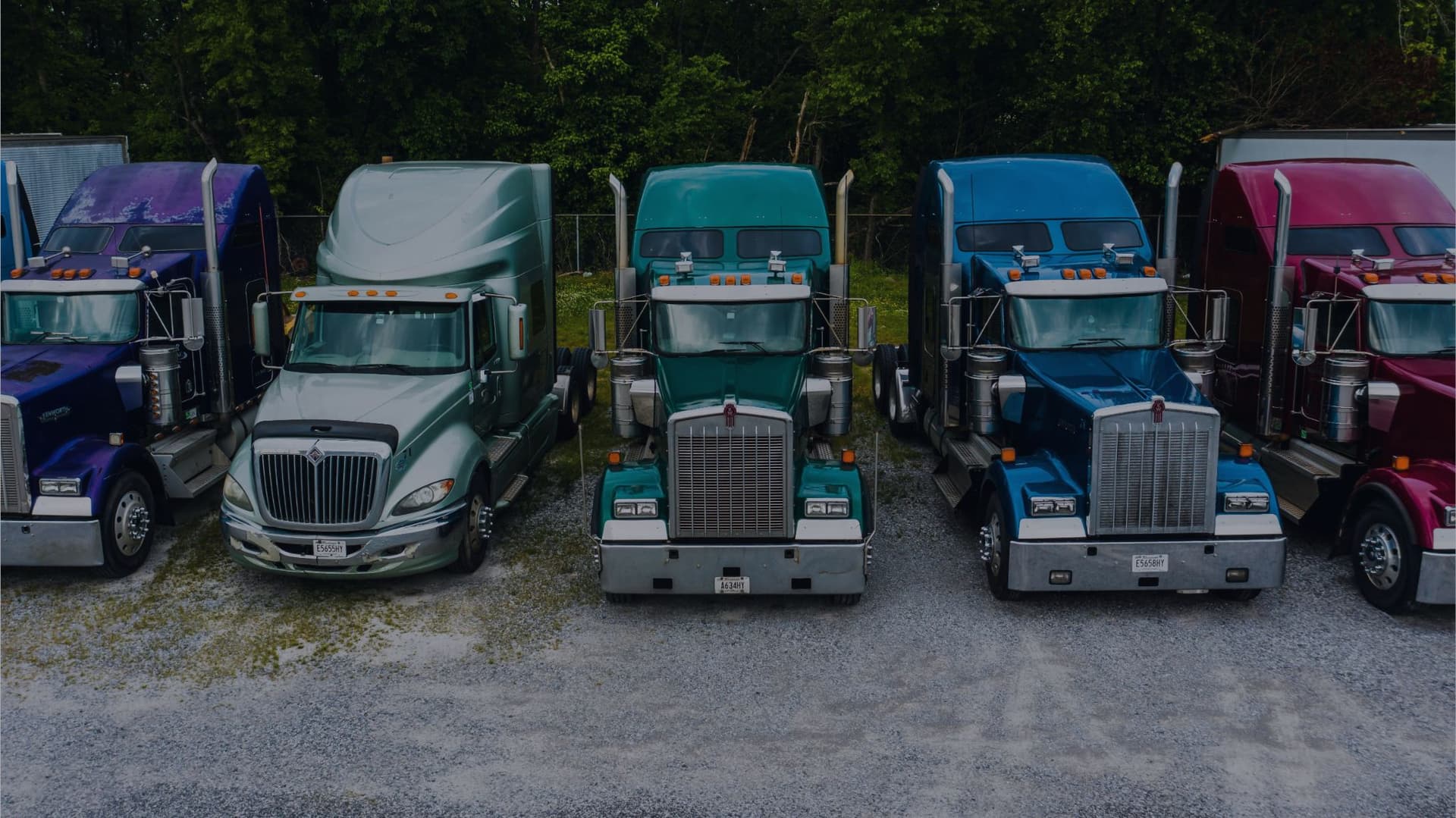 semi trucks in service